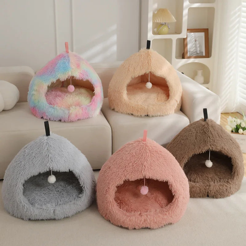 Cozy Long Plush Dog Bed – Soft Pet Sleeping Nest | Canisalfa