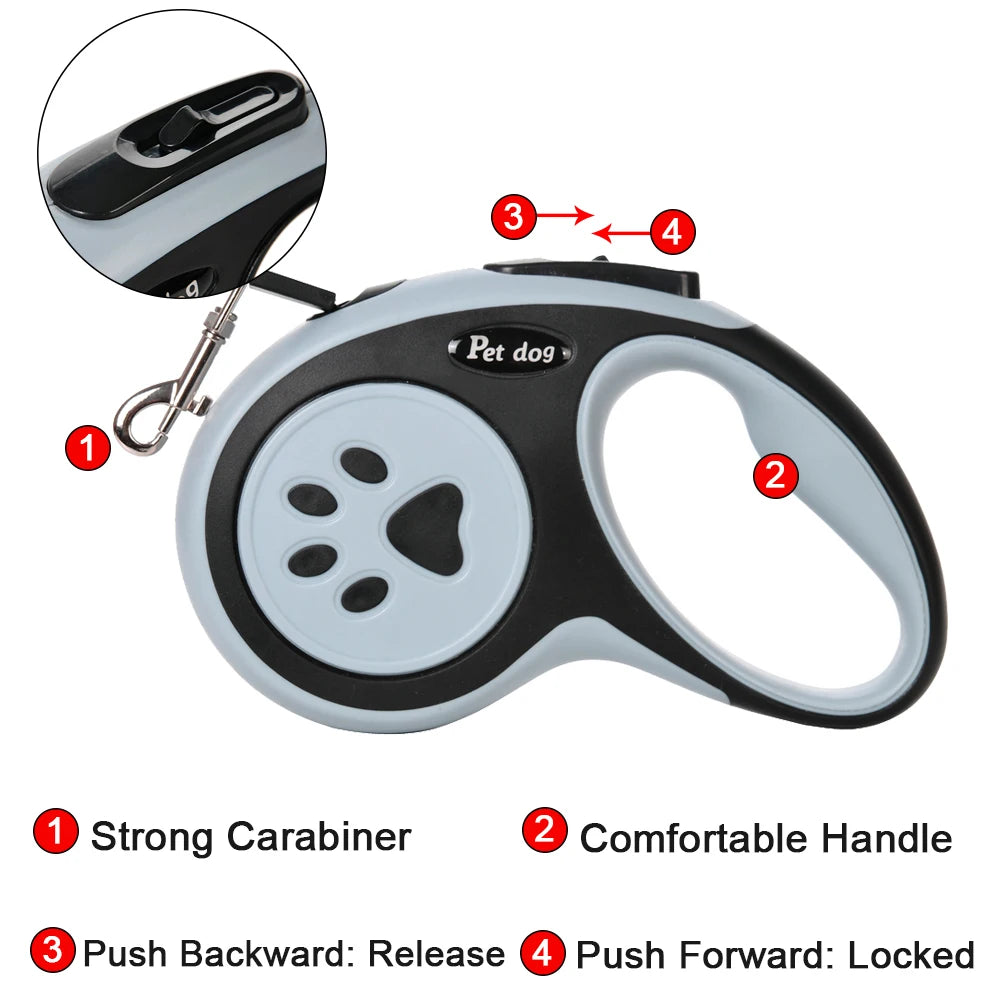 Durable Retractable Dog Leash - 3M & 5M Pet Lead | Canisalfa