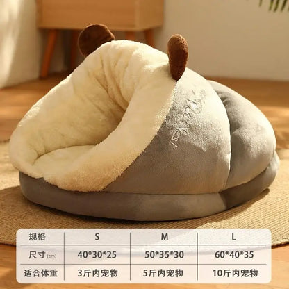Warm Small Dog Kennel Bed - Cozy Pet House | Canisalfa