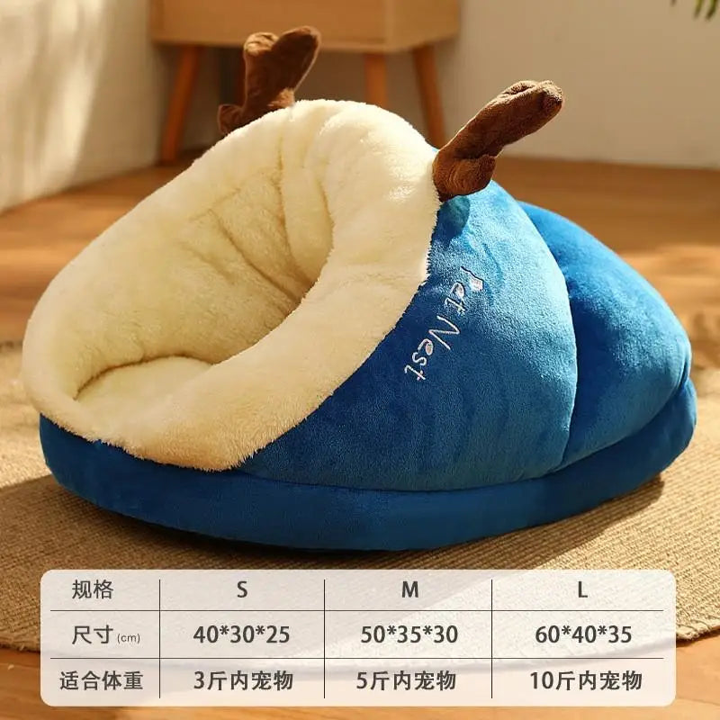 Warm Small Dog Kennel Bed - Cozy Pet House | Canisalfa