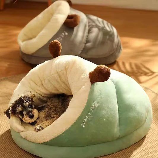 Warm Small Dog Kennel Bed - Cozy Pet House | Canisalfa