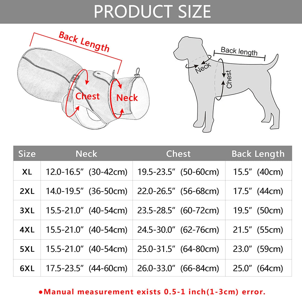 Waterproof Dog Winter Jacket - Windproof Coat | Canisalfa